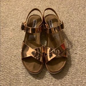 Rose Gold Platform Sandals